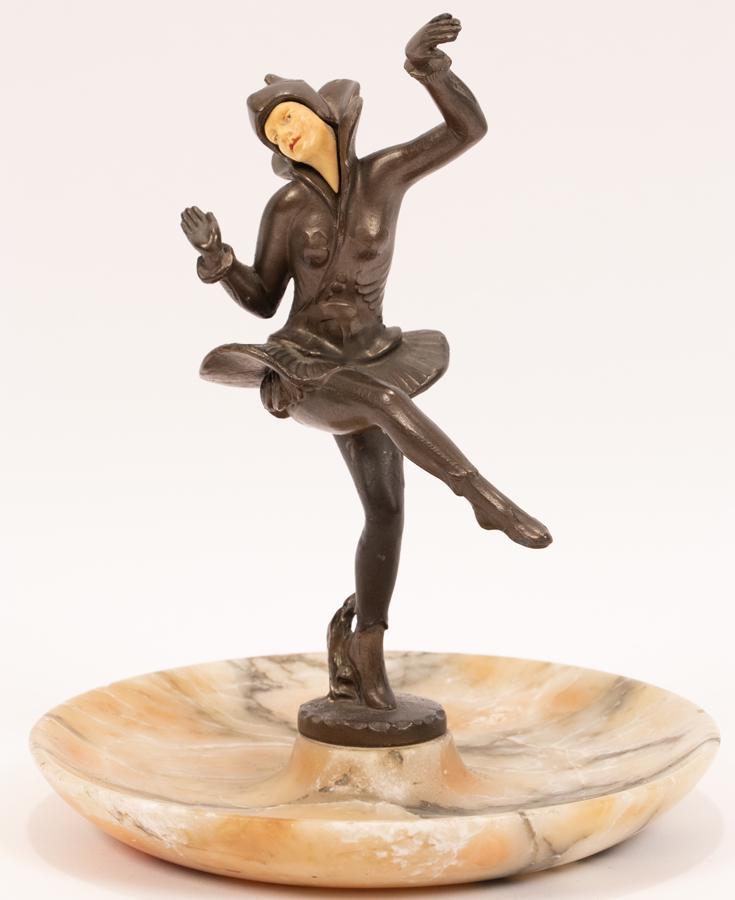 CONTINENTAL HARLEQUIN DANCER CARD TRAY (1 of 4)