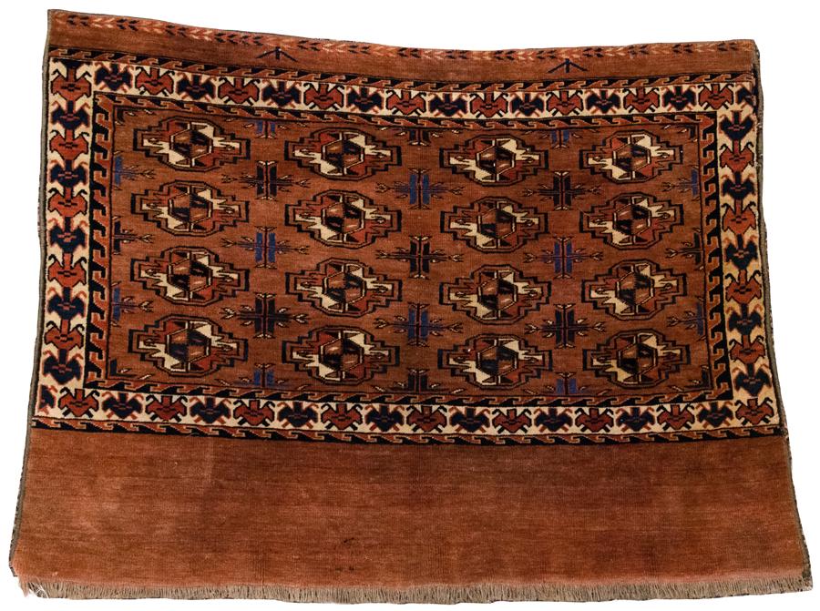 BOKHARA ORIENTAL RUG C 1900 W 2'6" L 3'3" (1 of 2)