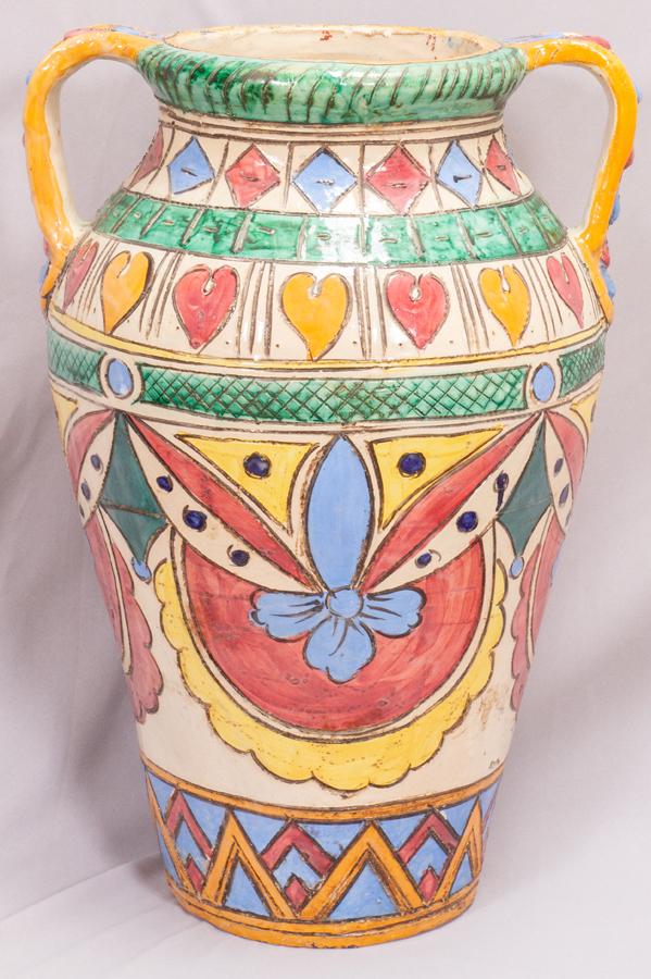 ITALIAN CERAMIC VESSEL, H 24", DIA 16" (1 of 4)