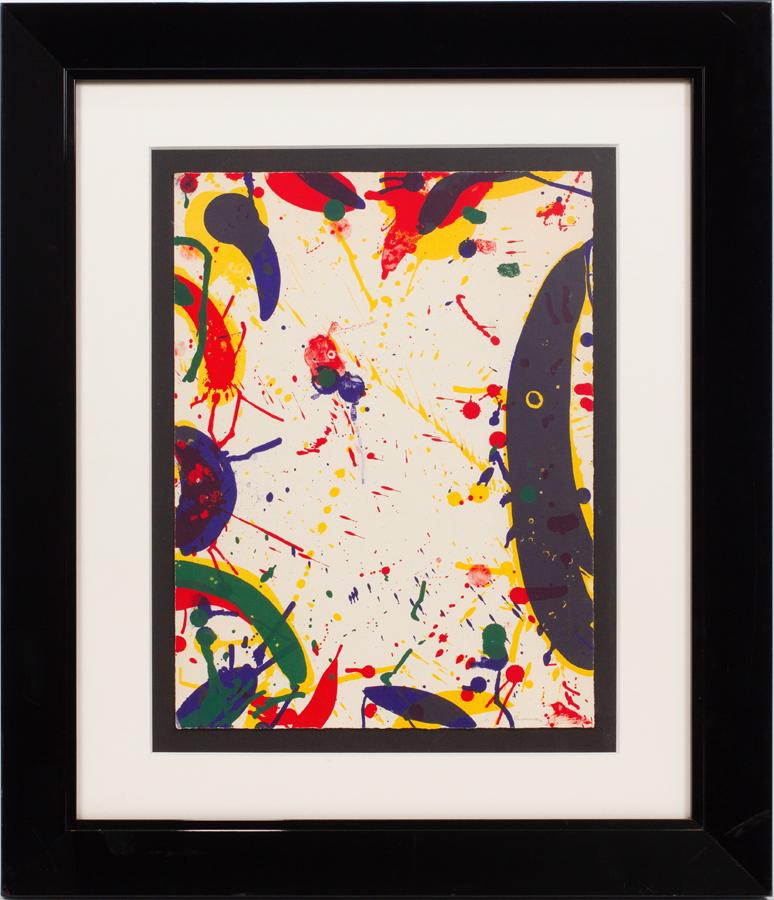 SAM FRANCIS LITHOGRAPH ON WOVE PAPER, 1964 (1 of 3)