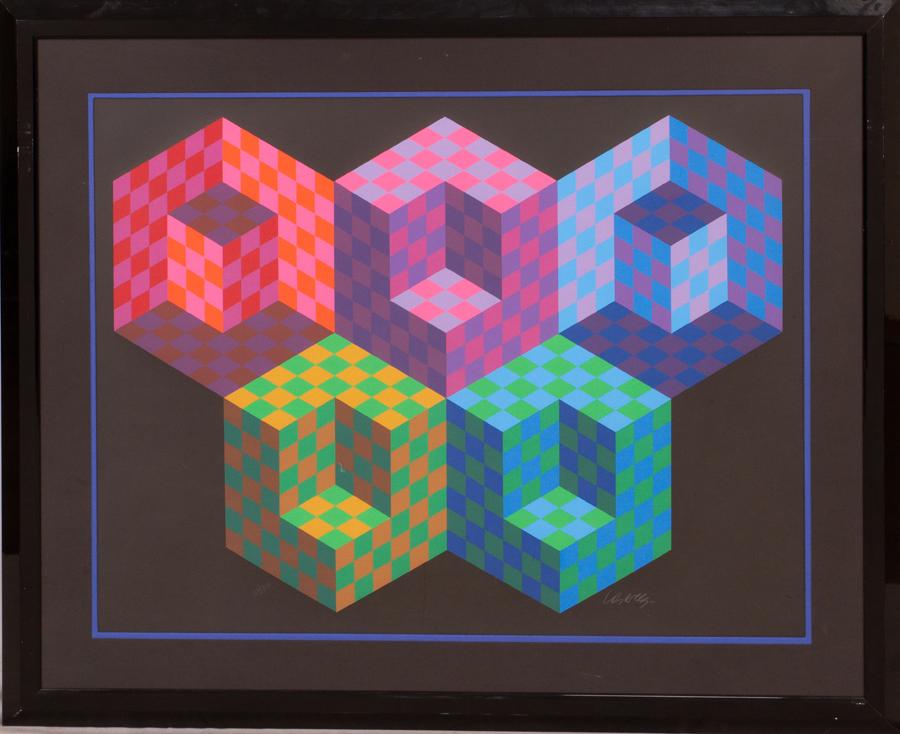 VICTOR VASARELYSCREENPRINT ON WOVE PAPER,1988 (1 of 2)