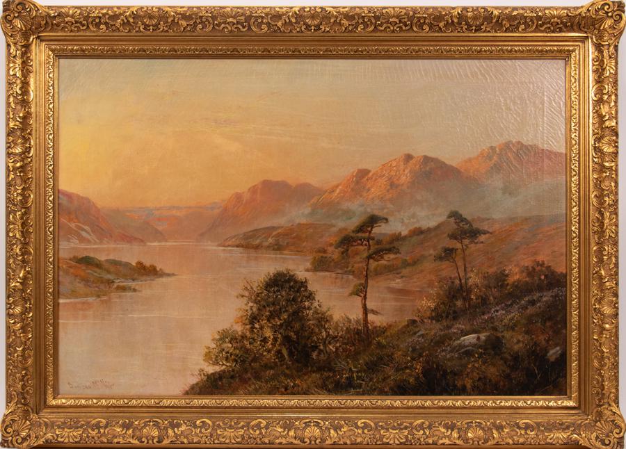 DUNCAN MCNAIR OIL ON CANVAS, HIGHLANDS LANDSCAPE (1 of 3)