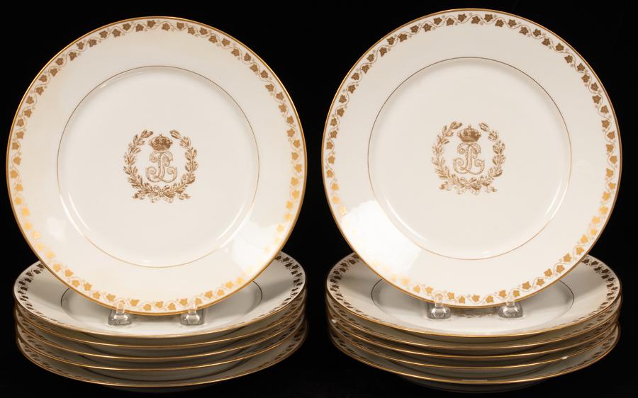 SEVRES 'CHATEAU DES TUILERIES' PORCELAIN PLATES (1 of 7)