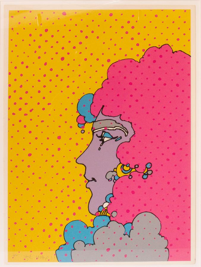 PETER MAX, SERIGRAPH  #94/100 1971, H 22" W 30" (1 of 3)