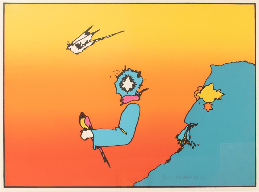 PETER MAX, SERIGRAPH, #31/100, 1972, H 21" W 29"" (1 of 7)