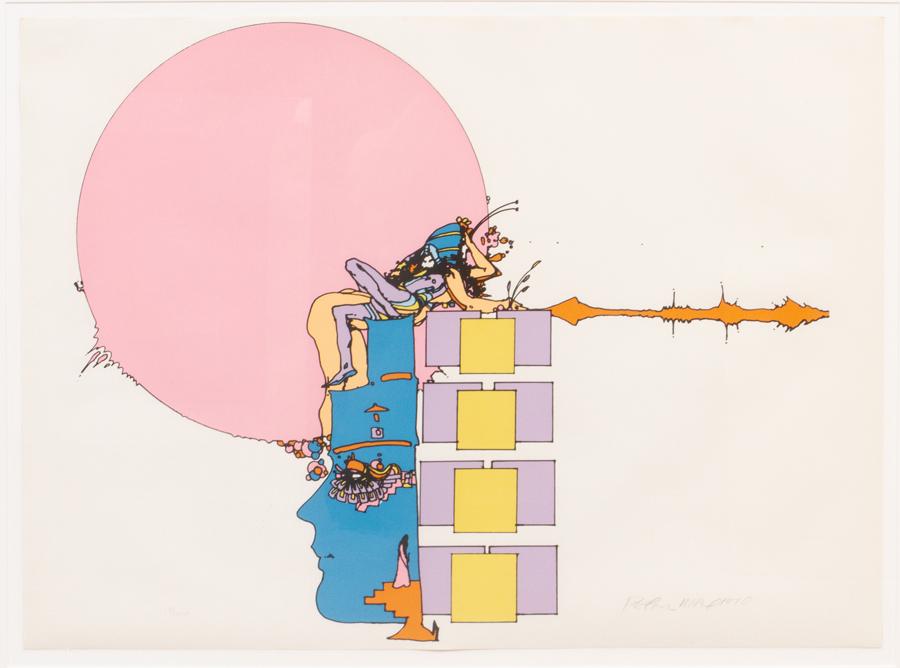 PETER MAX, SERIGRAPH #19/100, 1970, H 22" W 30" (1 of 4)