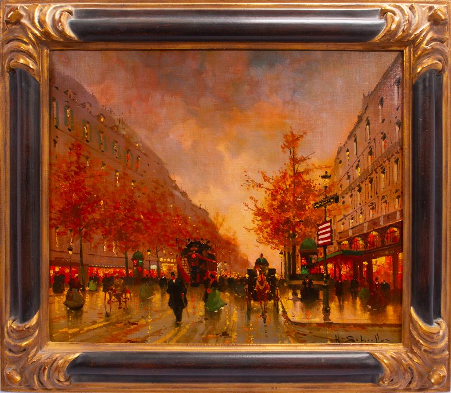 H. SCHULER, ACRYLIC ON CANVAS, C. 1960 (1 of 4)