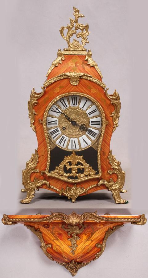 MODERN FRENCH STYLE MANTEL CLOCK, H 22", W 12" (1 of 8)