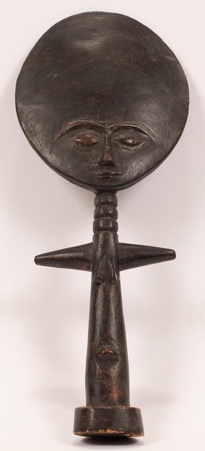 AFRICAN CARVED WOOD MASKS, 4 PCS, H 9.5"-18" (1 of 10)