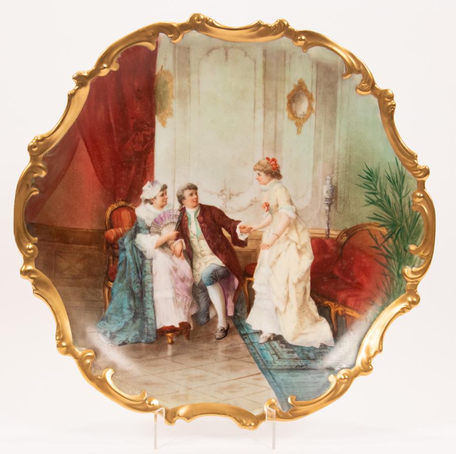 MUVILLE, FRENCH PORCELAIN CHARGER, 1900 (1 of 4)