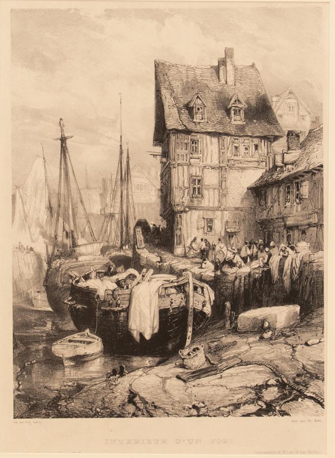 LOUIS-GABRIEL-EUGÈNE ISABEY LITHOGRAPH (1 of 3)