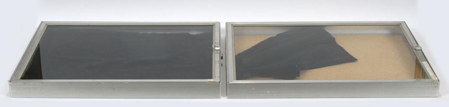 JEWELRY DISPLAY CASES, PAIR, H 2", W 24", D 18" (1 of 3)