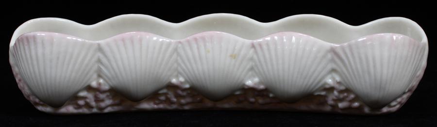 IRISH BELLEEK PORCELAIN DISHES, 2 PCS. L 8 3/4" (1 of 3)