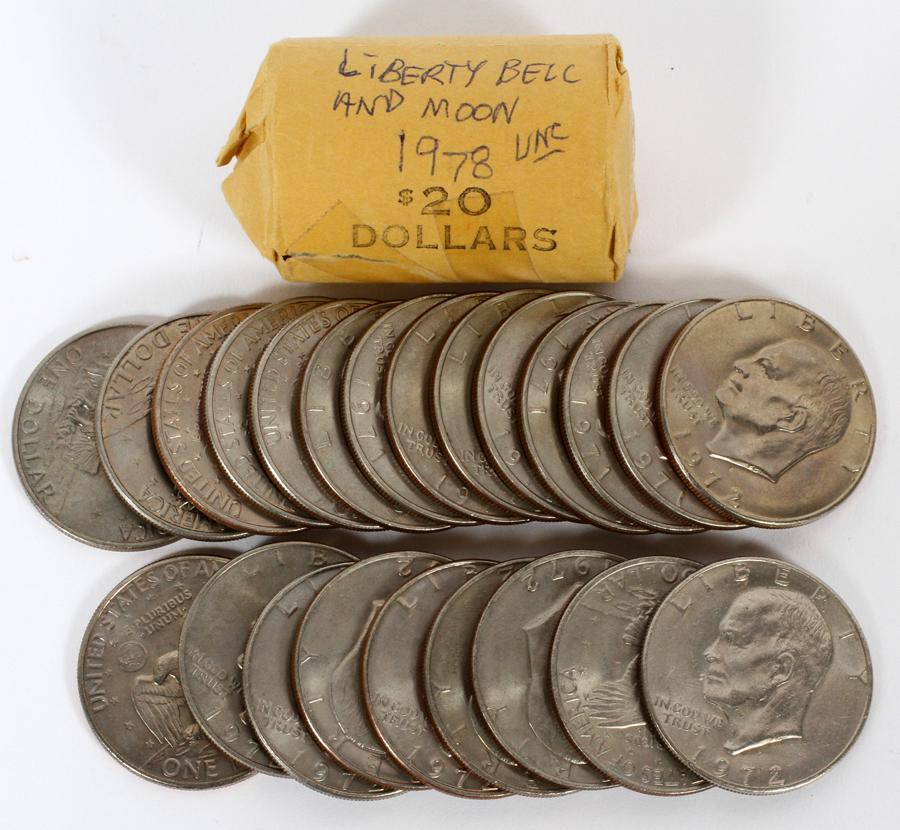 U.S LIBERTY BELL & EAGLE MOON LANDING COINS (1 of 1)