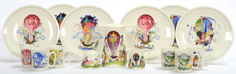 VILLROY AND BOCH "AIR BALOON" PORCELAIN 16 PCS. (1 of 9)