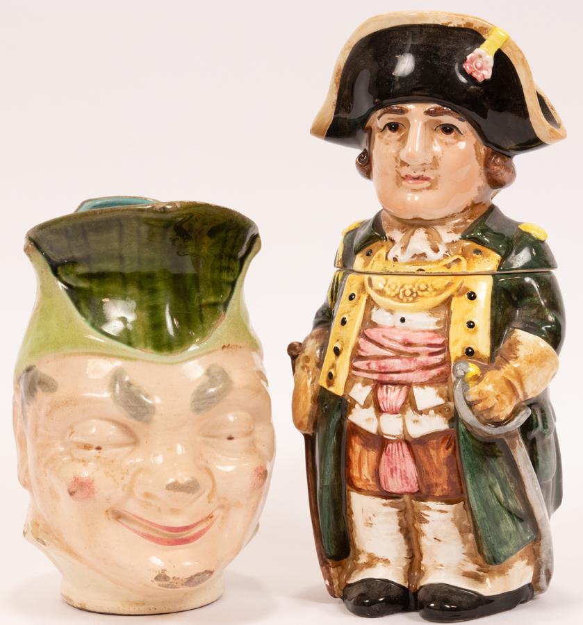 SARREGUEMINES PITCHER MUG & ENGLISH TOBY STEIN (1 of 6)