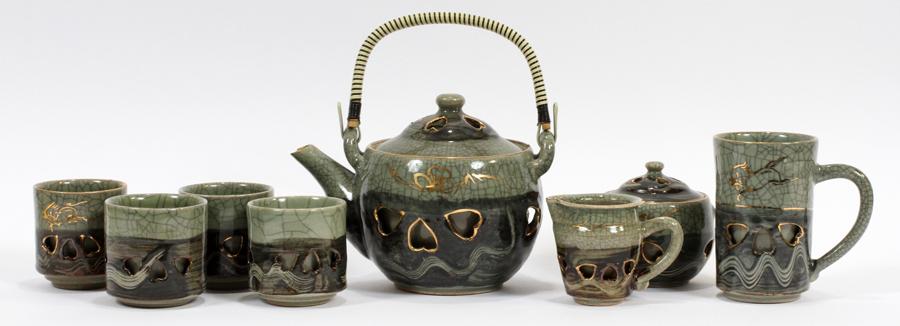 JAPANESE CONTEMPORARY CERAMIC TEA SET (1 of 6)