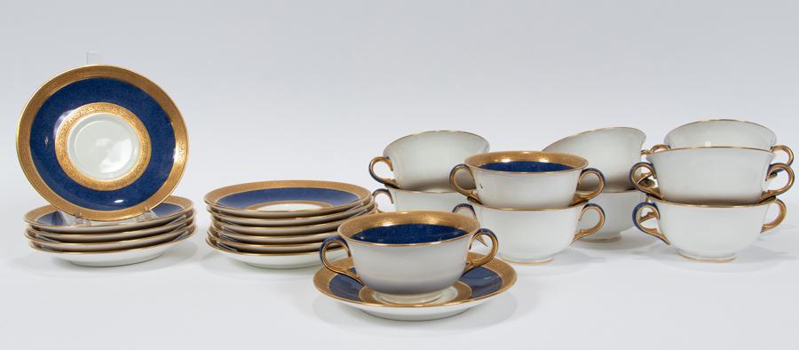 WEDGWOOD PORCELAIN CREAM SOUPS AND UNDER PLATES (1 of 4)