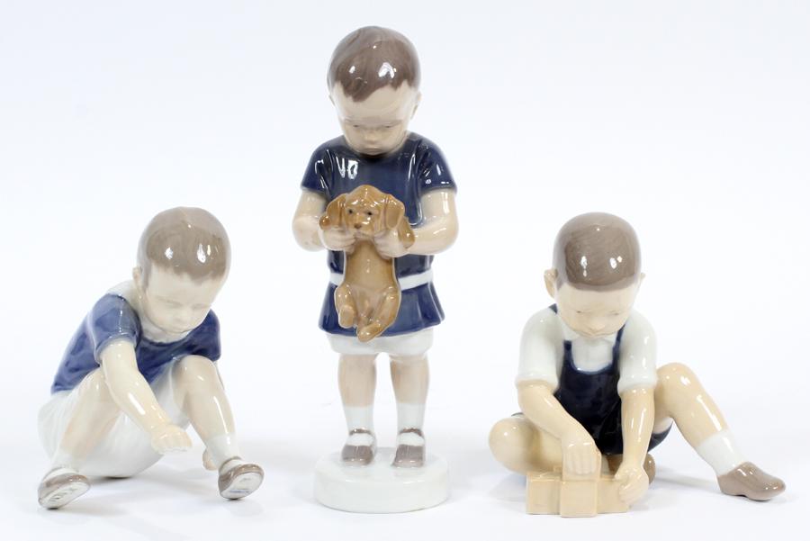 BING AND GRONDAHL, DANISH PORCELAIN FIGURES THREE (1 of 4)