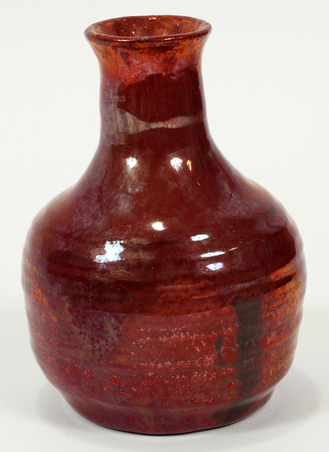 AMERICAN ART POTTERY, VASE, H 3.75", DIA 2.5" (1 of 5)