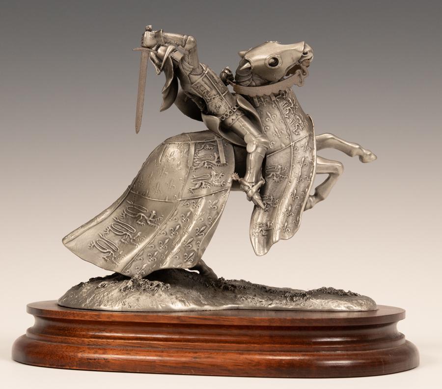 CHILMARK PEWTER  CULPTURE,  H 5" BLACK KNIGHT (1 of 5)