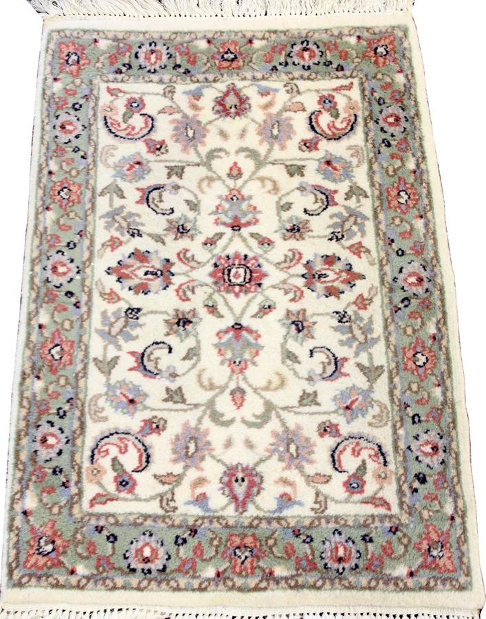 PERSIAN KERMAN ORIENTAL RUG, W 2', L 3' (1 of 2)