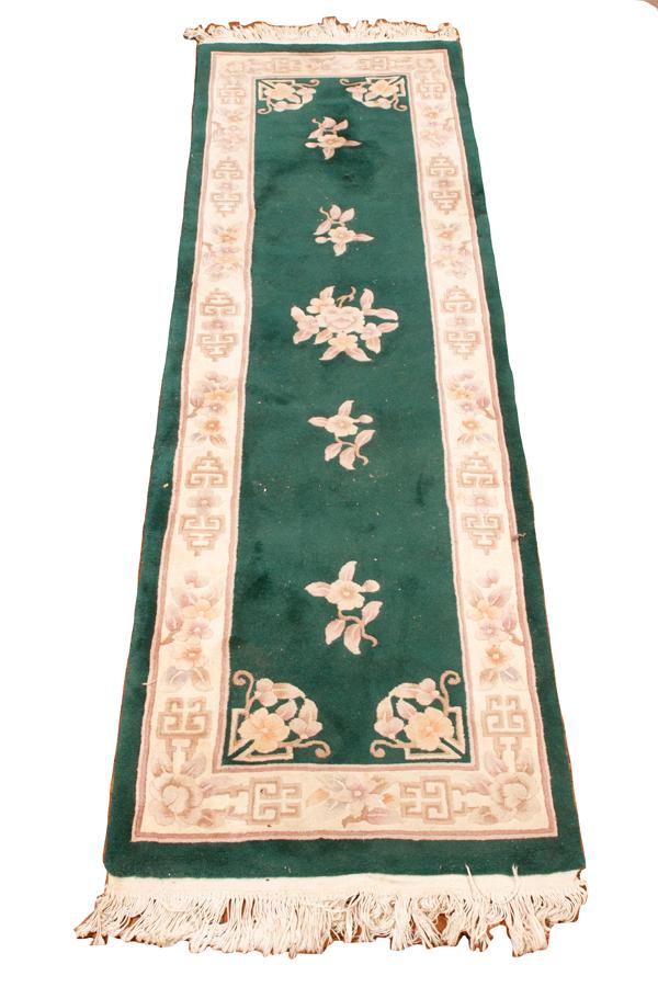 CHINESE ORIENTAL HAND KNOTTED RUNNER (1 of 2)