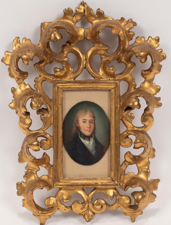 GUSTAV IV ADOLF PORTRAIT IN FLORENTINE FRAME (1 of 4)