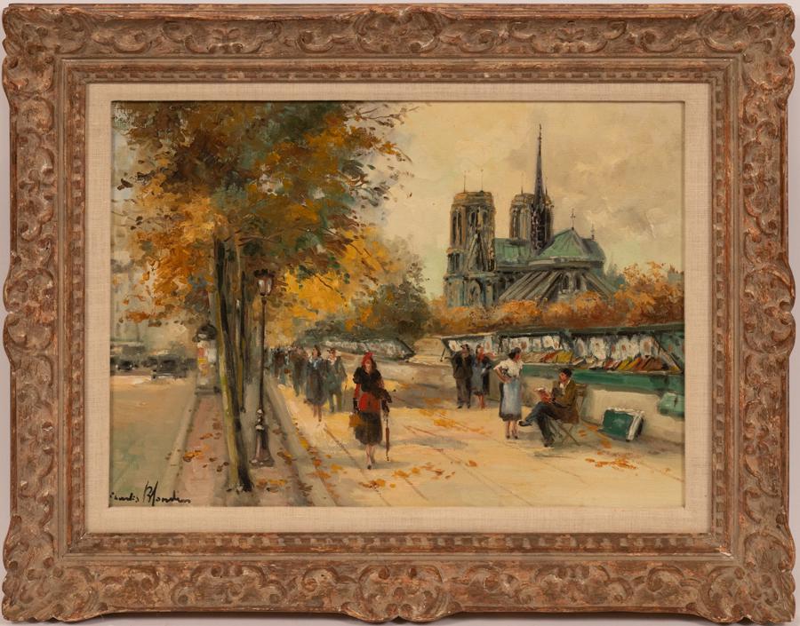 CHARLES BLONDIN OIL ON CANVAS QUAI DE MONTEBELLO (1 of 4)