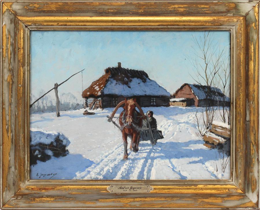 ANDREI AFANASIEVICH EGOROV OIL ON ARTIST BOARD (1 of 5)