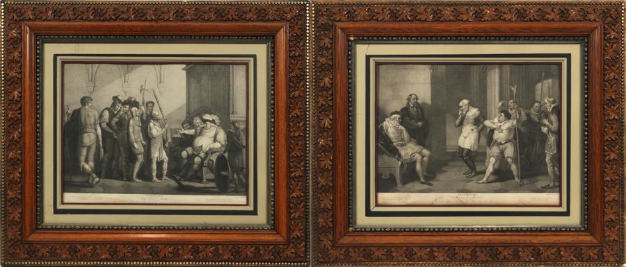 STEEL ENGRAVINGS, PAIR, H 17", W 21" (1 of 14)