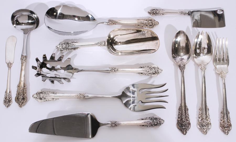 WALLACE 'GRAND BAROQUE' STERLING SERVING UTENSILS (1 of 6)