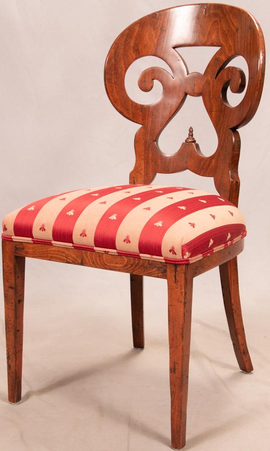 BIEDERMEIER STYLE MAHOGANY SIDE CHAIR (1 of 4)