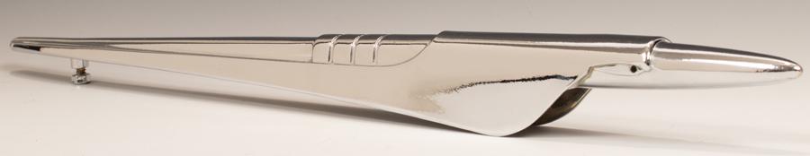 BUICK AUTOMOBILE HOOD MASCOT H 2" L 21" (1 of 2)