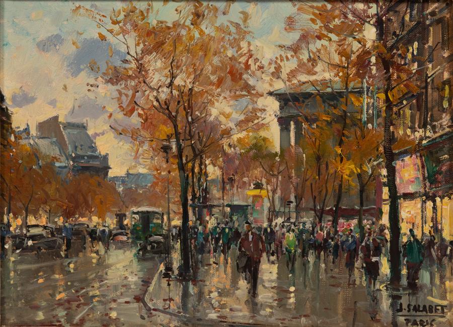 JEAN SALABET OIL ON CANVAS C. 1950 (1 of 4)