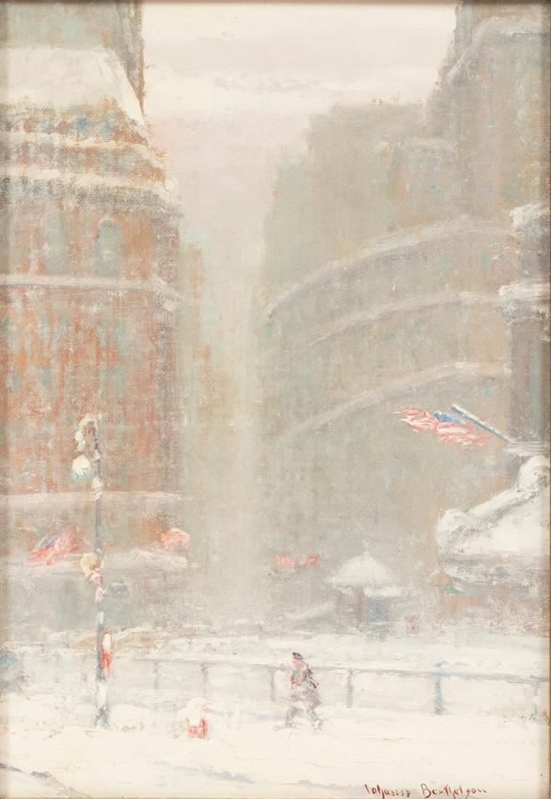 JOHANN  BERTHELSEN OIL ON CANVAS BOARD, 5TH AVENUE (1 of 7)