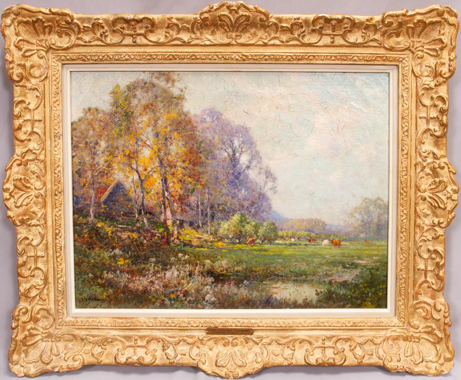 ALFRED FONTVILLE DE BREANSKI JR OIL ON CANVAS (1 of 4)