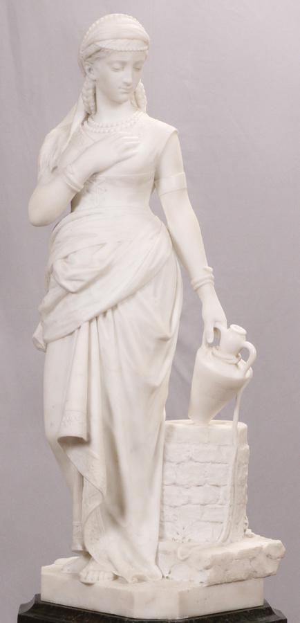 CARRARA ITALIAN MARBLE SCULPTURE 19TH.C (1 of 9)