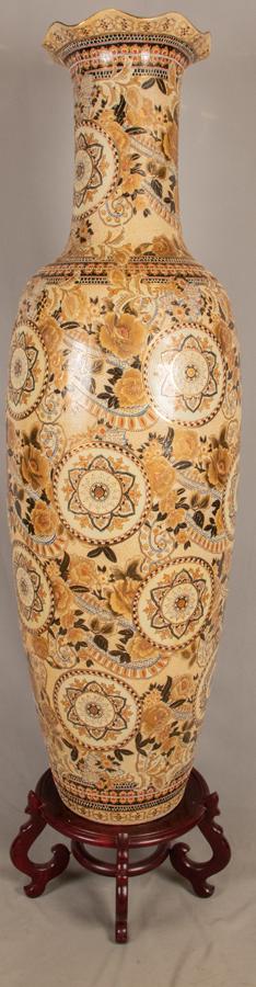 CHINESE PALACE SIZE PORCELAIN VASE, 20TH C (1 of 5)