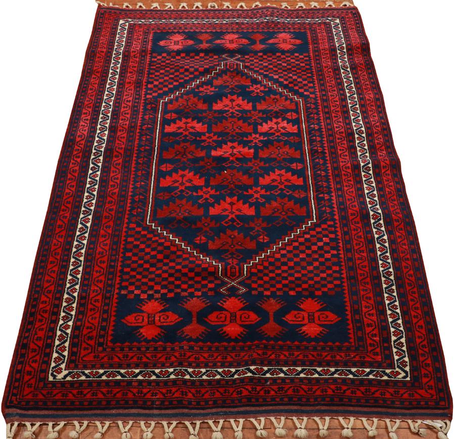 BELUCHISTAN HAND WOVEN ALL WOOL ORIENTAL RUG (1 of 2)