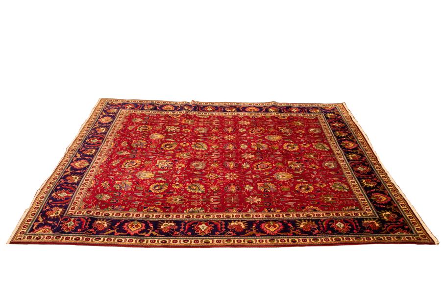 PERSIAN TABRIZ HANDWOVEN WOOL RUG, C.1990/2000 (1 of 2)