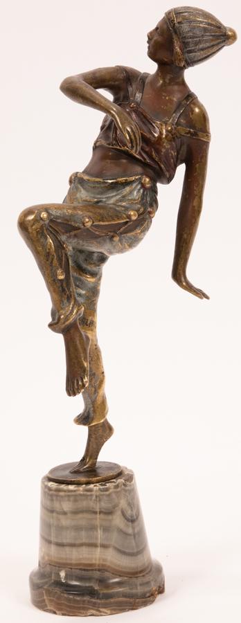 HAVRICHT (AUSTRIA) ART NOUVEAU STYLE BRONZE DANCER (1 of 4)