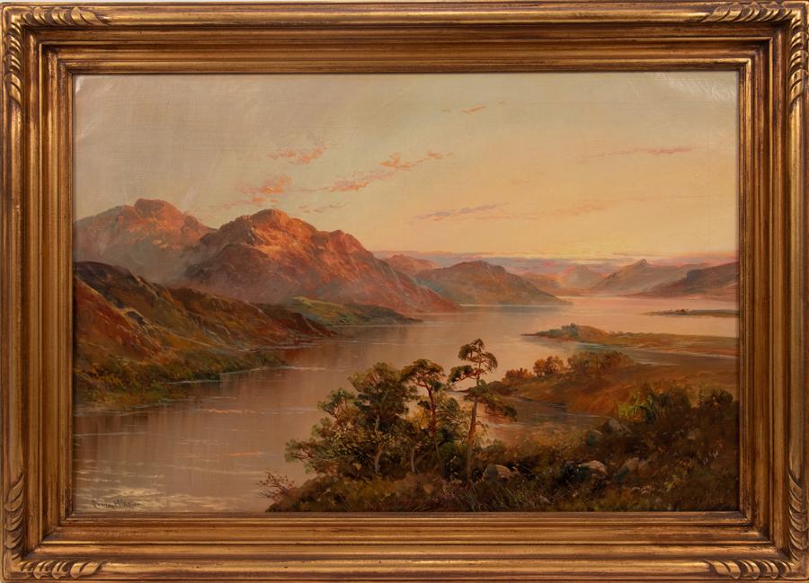 DUNCAN MCNAIR OIL ON CANVAS, HIGHLANDS LANDSCAPE (1 of 3)