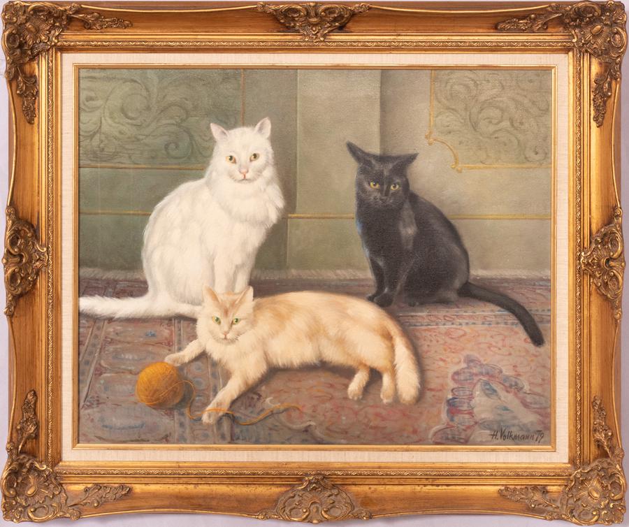 HUBERT VOLKMANN OIL ON CANVAS, 1979 (1 of 3)