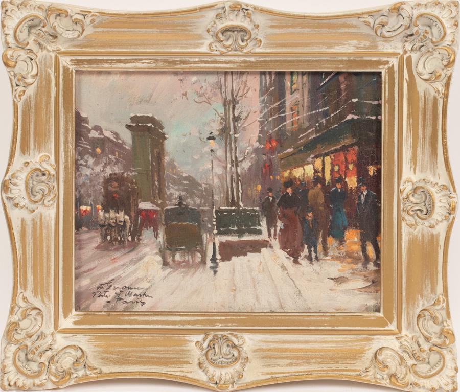 FRANÇOIS GEROME OIL ON BOARD PORTE ST. MARTIN (1 of 4)