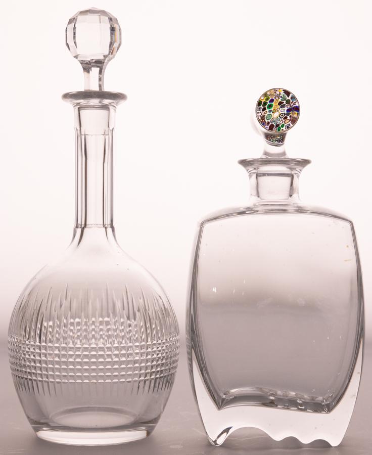 BACCARAT CRYSTAL DECANTERS, 2 PCS, H 10"-11.25" (1 of 7)