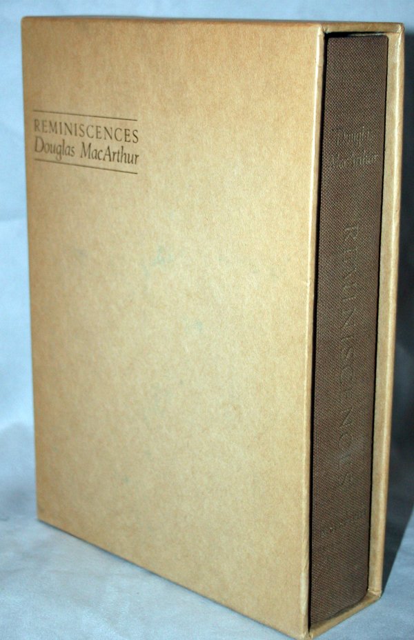 'REMINISCENCES-DOUGLAS MACARTHUR' BOOK: "'REMINISCENCES-DOUGLAS MACARTHUR' BOOK, #55/1000 LIMITED EDITION:Signed by Jean MacArthur." (rev.20090319)