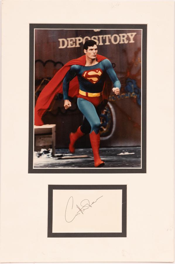 CHRISTOPHER REEVE AUTOGRAPH & SUPERMAN PHOTOGRAPH (1 of 4)