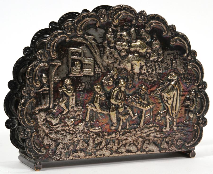 SPRITZER AND FUHRMANN SILVER PLATE LETTER HOLDER (1 of 4)