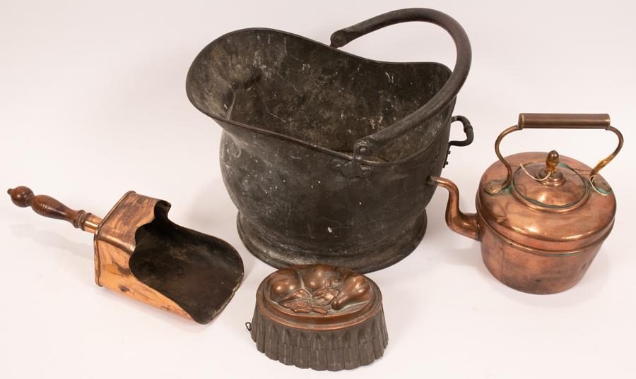 AMERICAN FIREPLACE COAL BUCKET, SCOOP, KETTLE (1 of 5)
